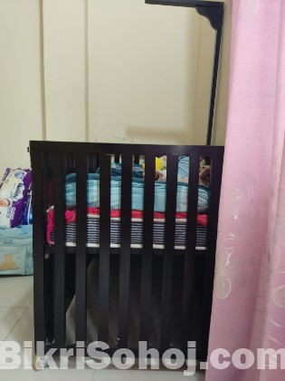 Wodden Baby Cot-Bed, Excellent Condition, Dhaka